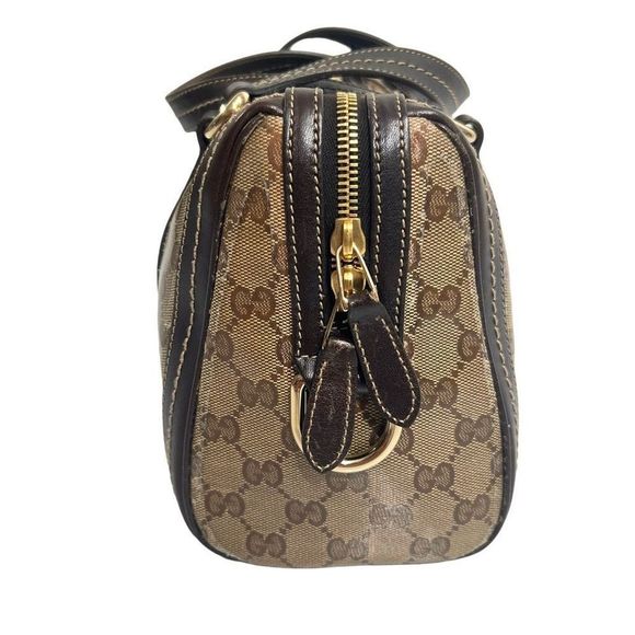 Gucci Brown monogram Crystal Duchessa Boston Bag sr#181487-new photos - Picture 7 of 15